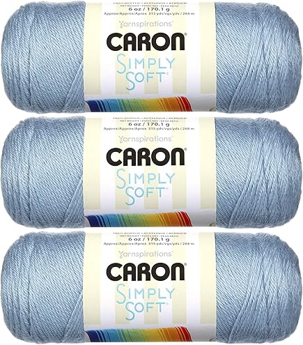 Amazon.com: Caron Simply Soft Yarn Solids (3-Pack) Sunshine H97003